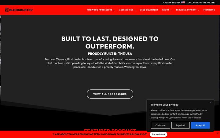 Screenshot του blockbuster-inc.com