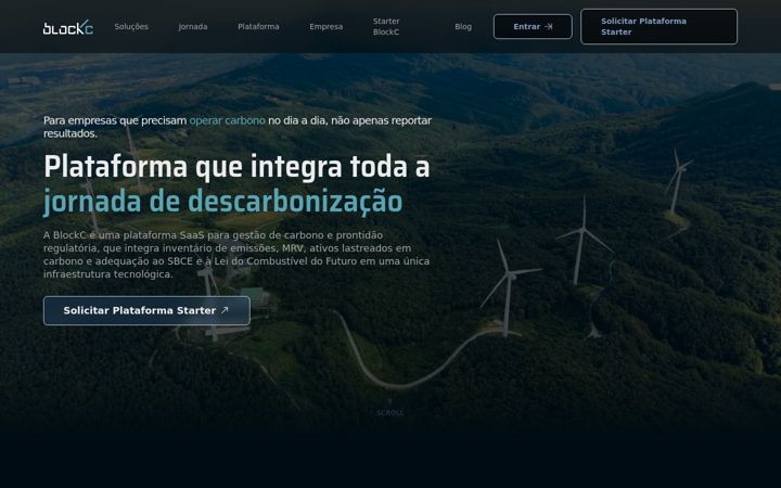 Screenshot of blockc.com.br