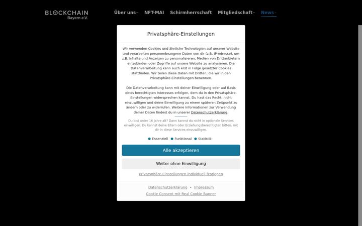 Screenshot του blockchain-bayern.de