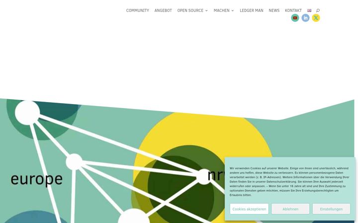 Screenshot του blockchain-europe.nrw
