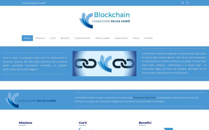 Képernyőkép: blockchainchiro.it