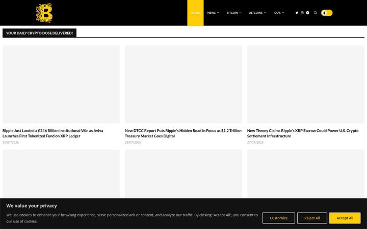 Képernyőkép: blockchaincubes.com
