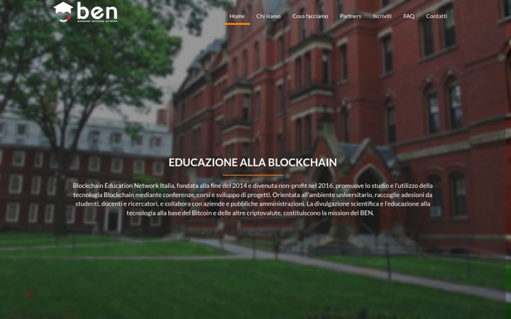 Screenshot of blockchainedu.net