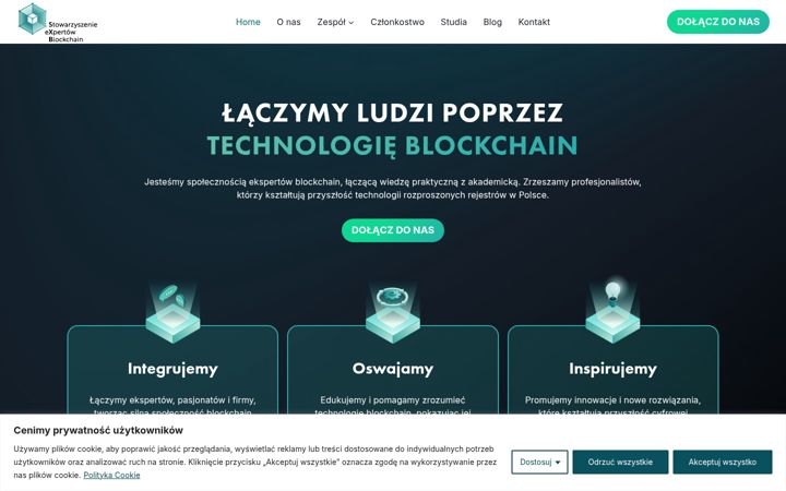 Screenshot of blockchainexperts.pl
