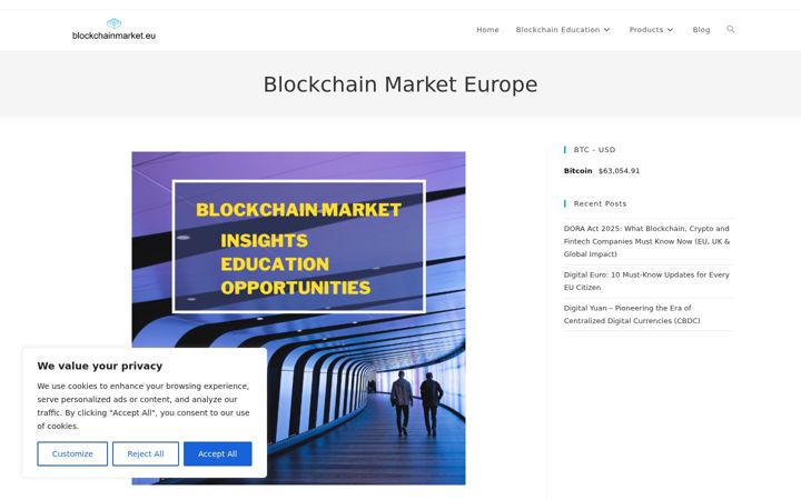 Screenshot of blockchainmarket.eu