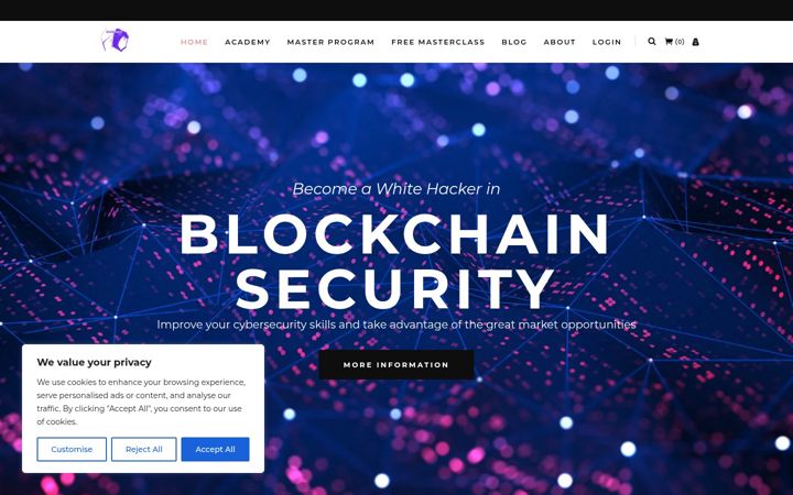 Screenshot of blockchainwhitehackers.com