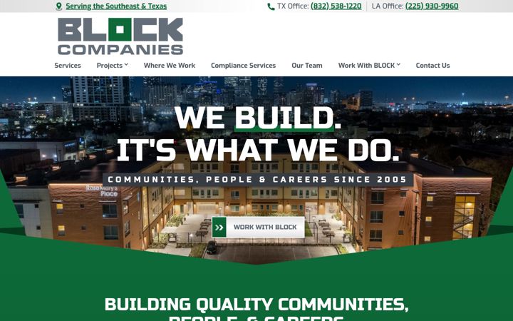Captura de pantalla de blockcompanies.com