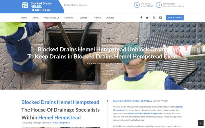 Screenshot of blockeddrains-hemel-hempstead.uk
