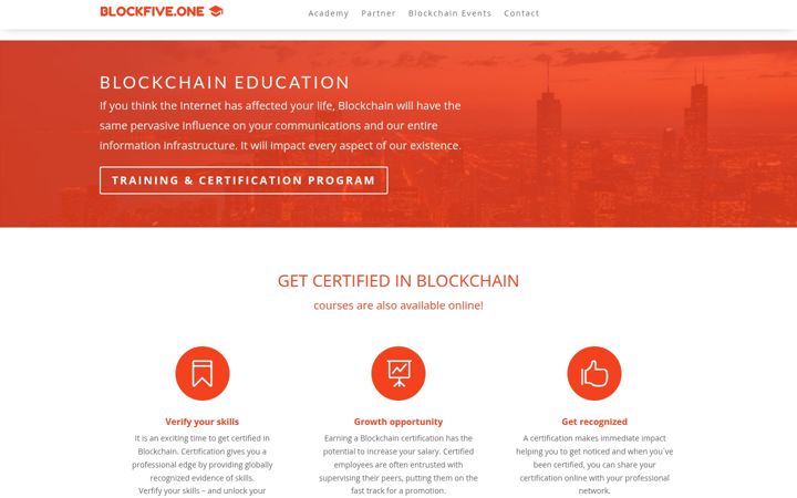 Screenshot of blockfive.one