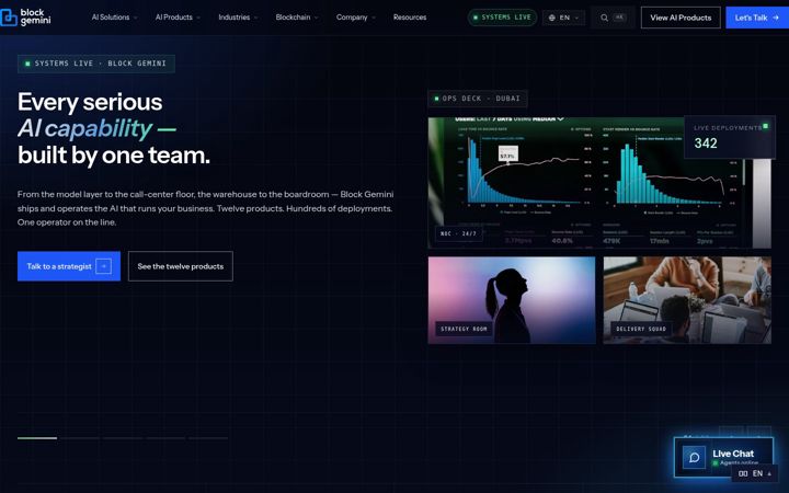 Screenshot of blockgemini.net