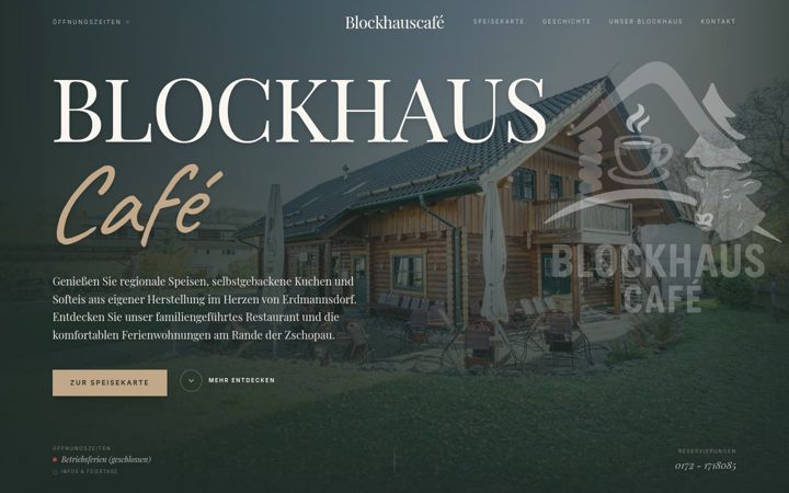 Screenshot of blockhauscafe.de