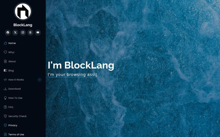 Skjermbilde av blocklang.org