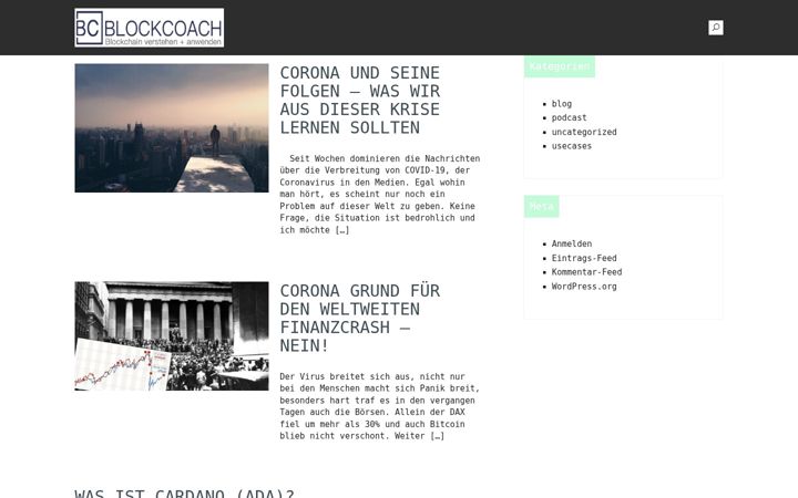 Screenshot of blockleak.de