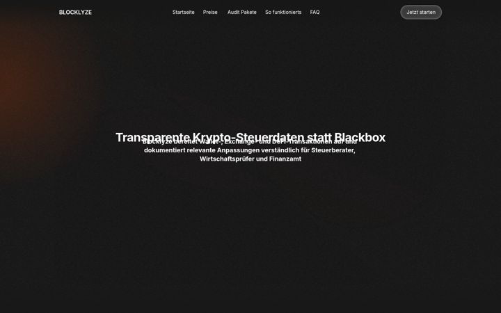 Screenshot of blocklyze.com