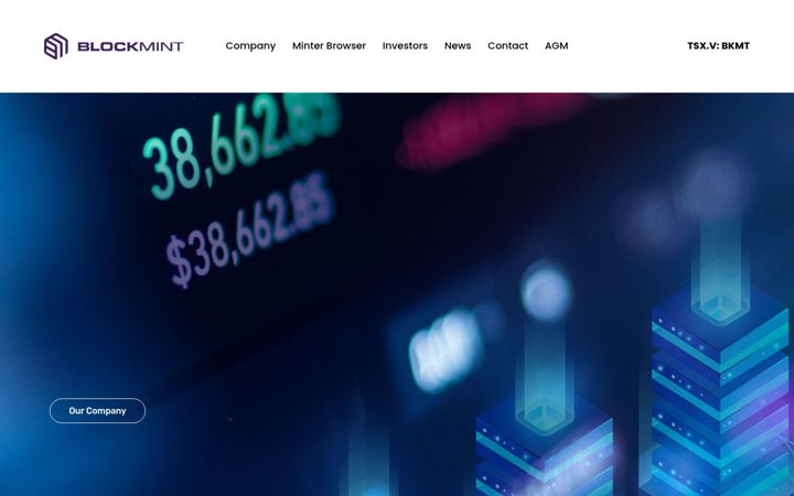 Screenshot of blockmint.ai