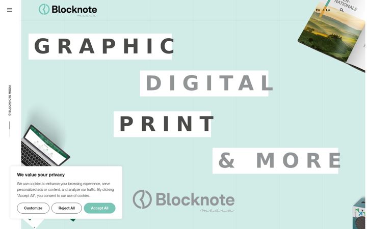 Screenshot of blocknote.lu