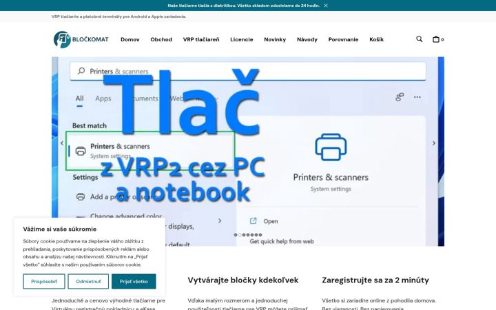 Screenshot von blockomat.sk