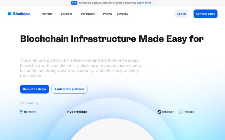 Screenshot of blockops.network