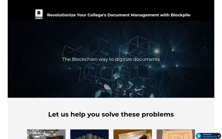 Screenshot of blockpile.in