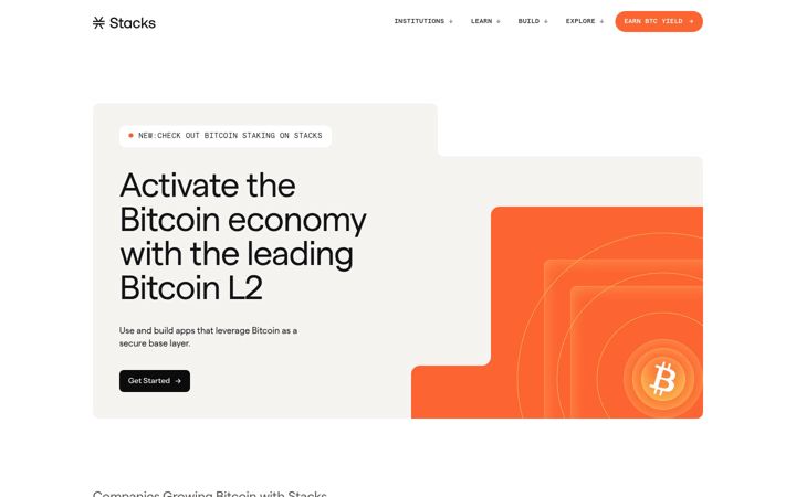 Snímek obrazovky blockstack.org