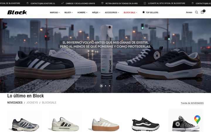 Screenshot of blockstore.cl