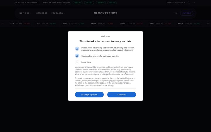 Skærmbillede af blocktrends.com.br
