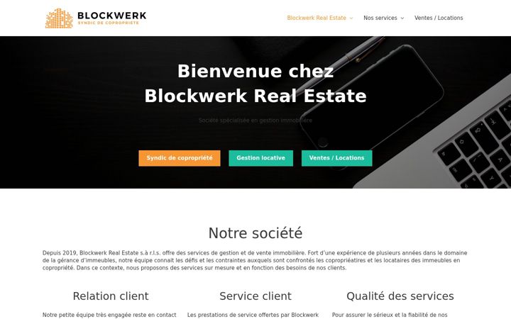 Screenshot of blockwerk.lu
