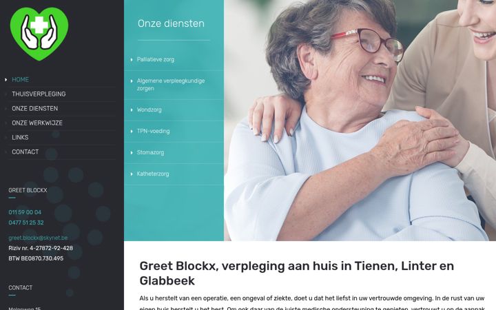 Skærmbillede af blockxgreetthuisverpleging.be