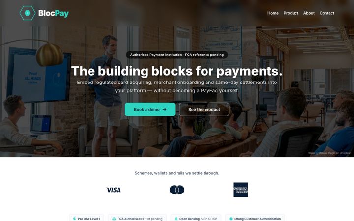 Screenshot of blocpay.io