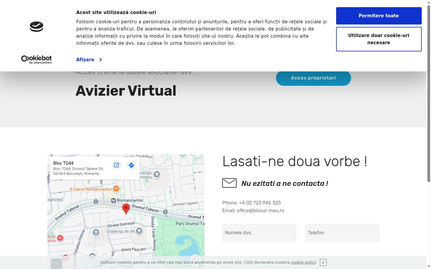 Zrzut ekranu banera zgody wyświetlanego przed jakąkolwiek interakcją