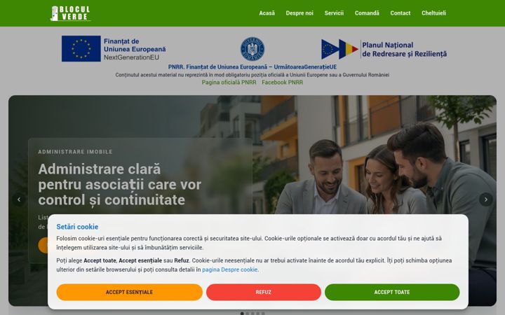 Screenshot of blocul-verde.ro