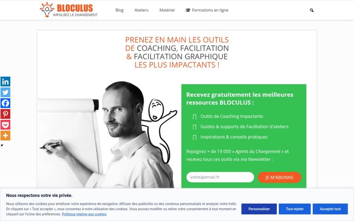 Screenshot του bloculus.com
