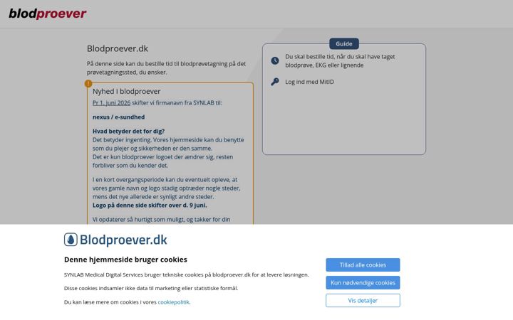 Screenshot of blodproever.dk