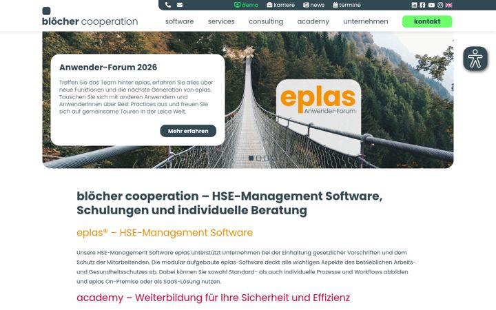 Screenshot of bloecher.net