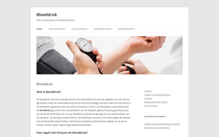 Screenshot of bloeddruk.org