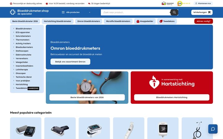 Snimka zaslona za bloeddrukmeter.shop