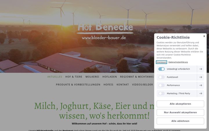 Snimka zaslona za bloeder-bauer.de