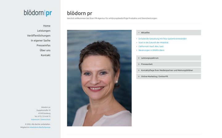 Snimka zaslona za bloedorn-pr.de