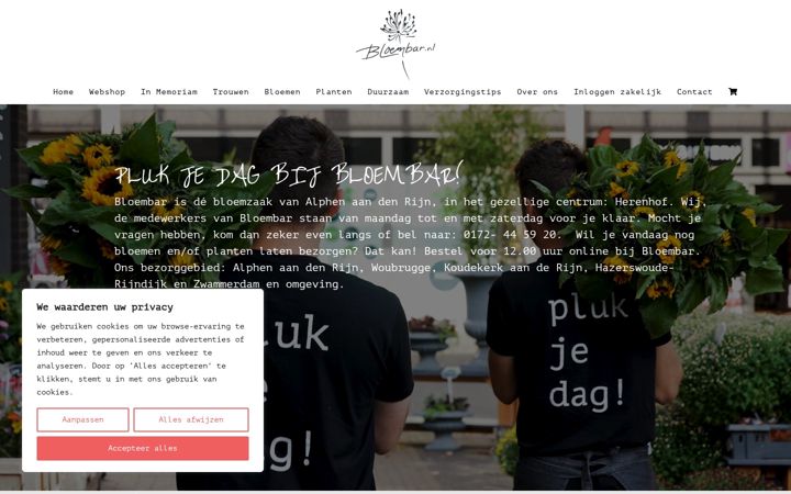 Capture d'écran de bloembar.nl