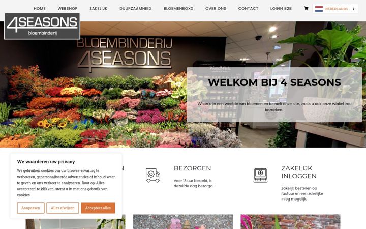 Ekrano kopija bloembinderij4seasons.nl