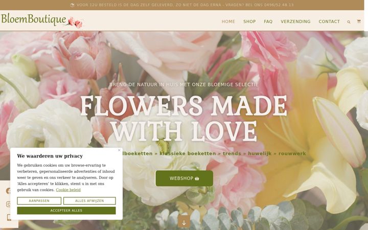 Screenshot of bloemboutique.be
