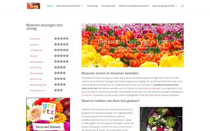 Képernyőkép: bloemenbezorgtest.nl