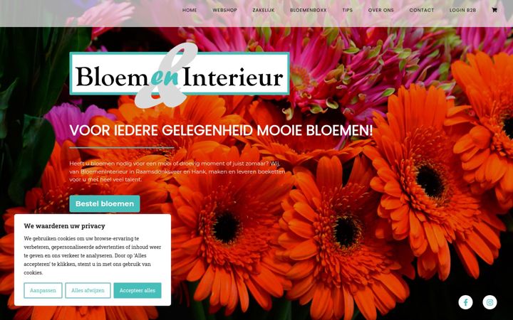 Screenshot of bloemeninterieur.com