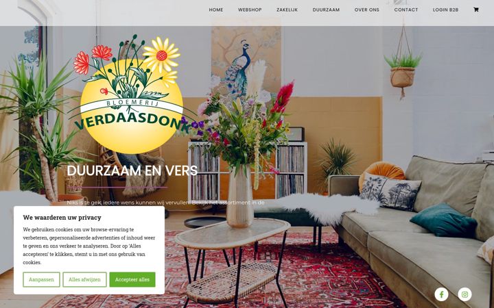 Screenshot of bloemenlandvancuijk.nl