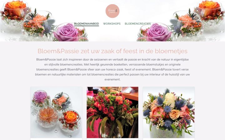 Screenshot di bloemenpassie.be