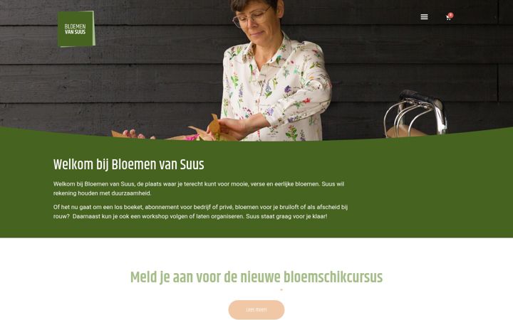 Ekraanipilt saidist bloemenvansuus.nl