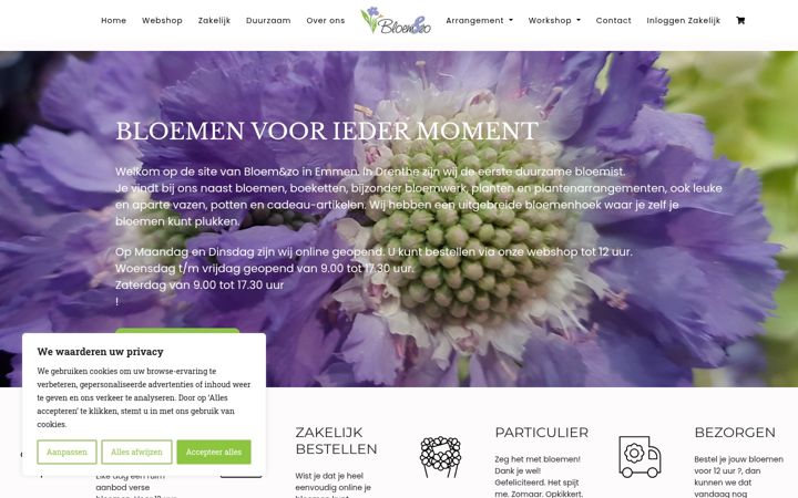 Képernyőkép: bloemenzobargeres.nl