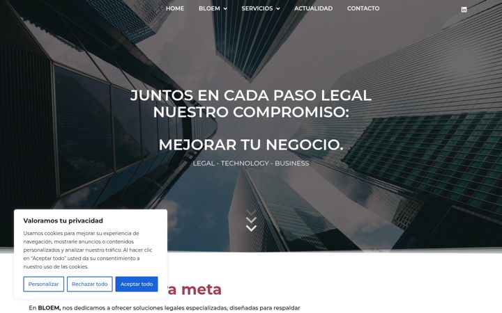 Screenshot of bloemlegal.es