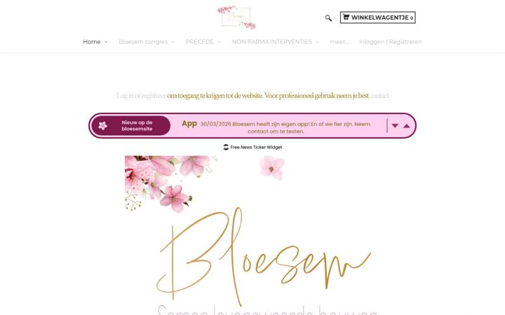 Екранна снимка на bloesem.org