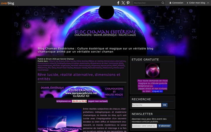 Screenshot of blog-chaman-esoterisme.com